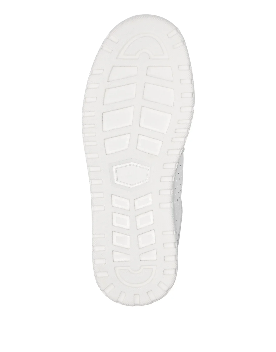 Mix Leather Lo-Top Sneakers, цвет: Белый