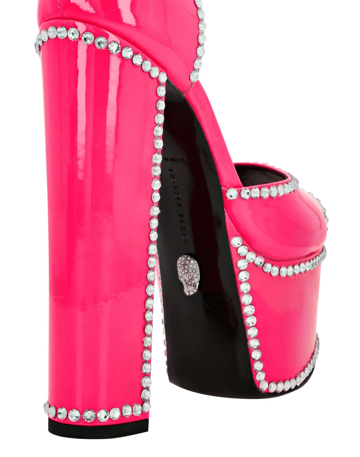 Patent Leather Platform Sandals Hi-Heels, цвет: Розовый