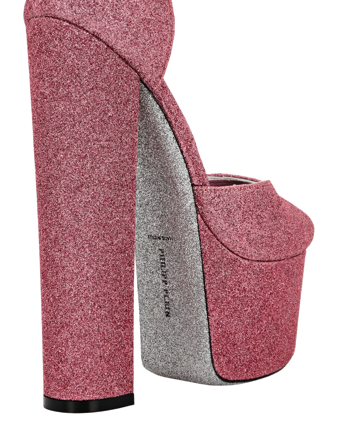 Glitter Platform Sandals Hi-Heels, цвет: Розовый
