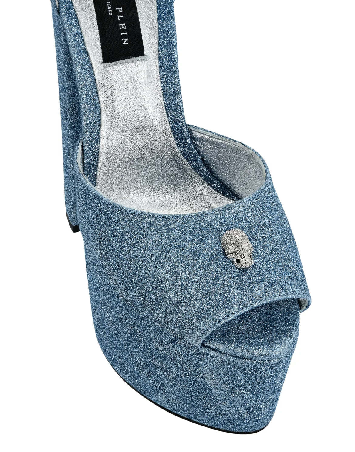 Glitter Platform Sandals Hi-Heels, цвет: Голубой