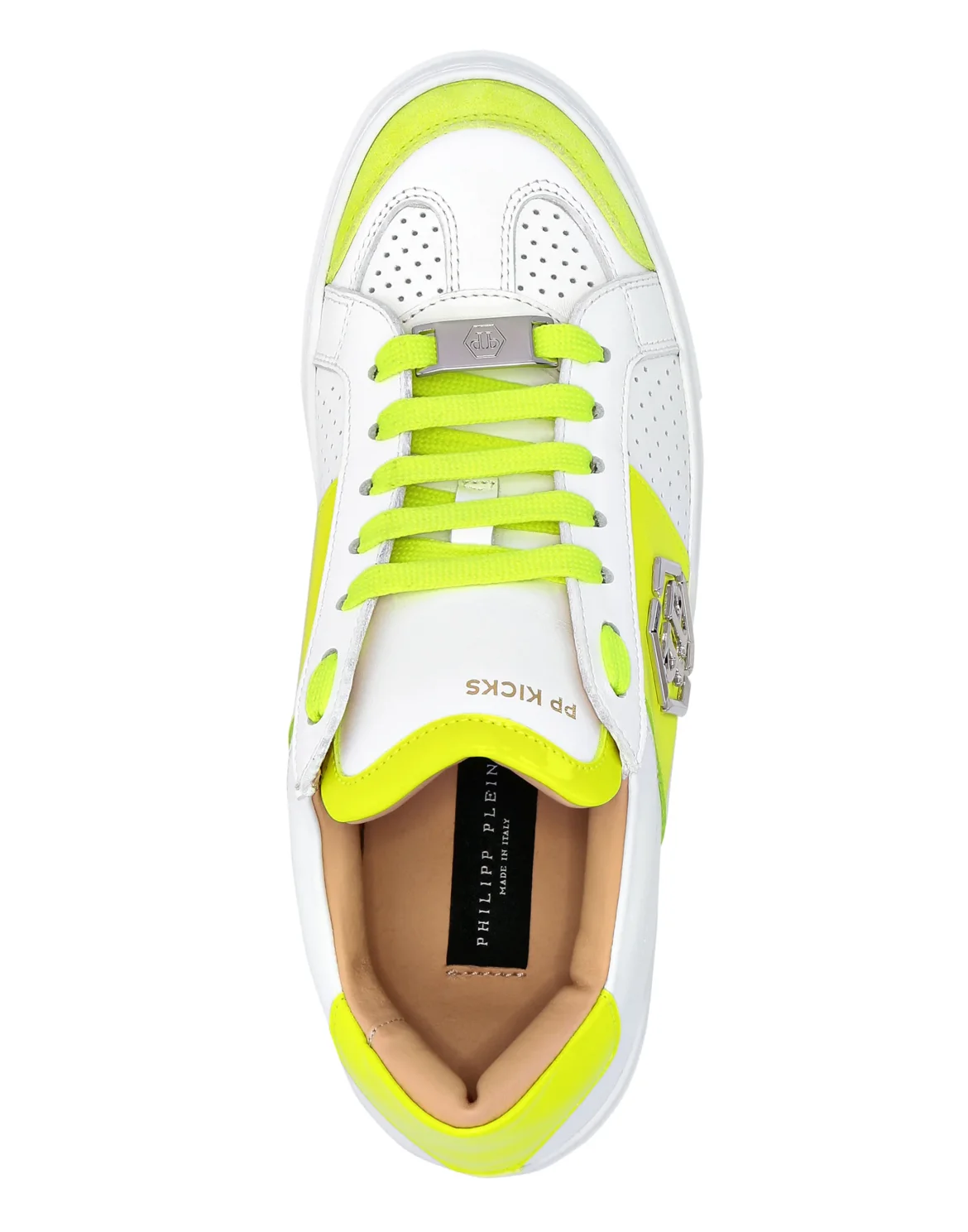 Mix Leather  Lo-Top Sneakers, цвет: Зеленый
