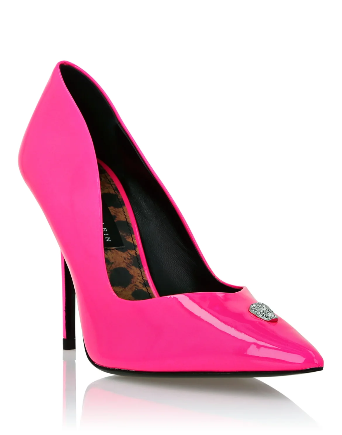Patent Leather Decollete Hi-Heels Crystal Skull, цвет: Розовый