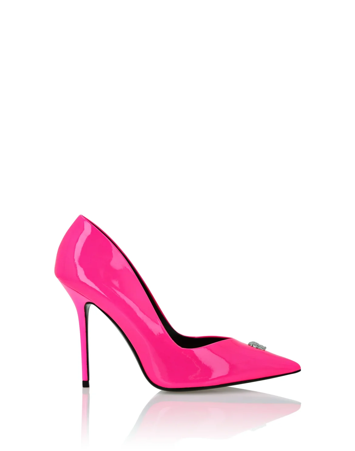 Patent Leather Decollete Hi-Heels Crystal Skull, цвет: Розовый