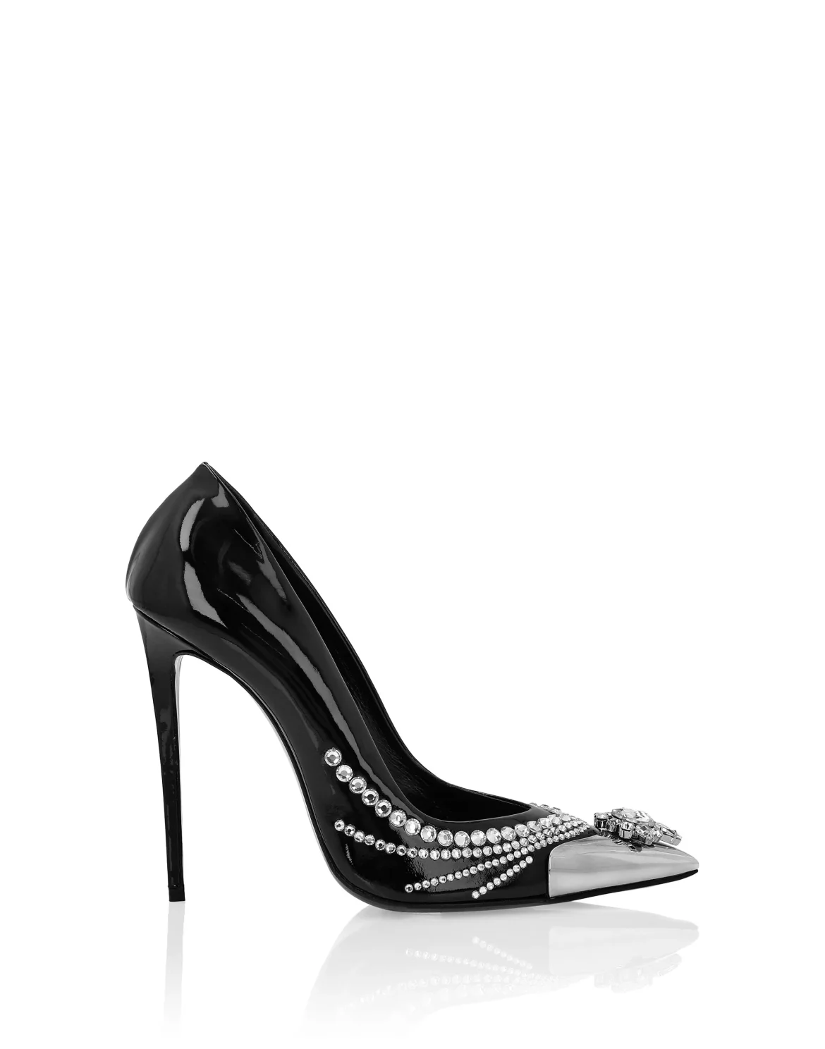 Patent Leather Decollete Hi-Heels, цвет: Черный