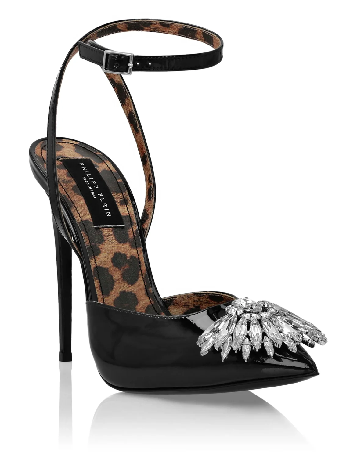 Patent Leather Decollete Hi- Heels Brooches, цвет: Черный