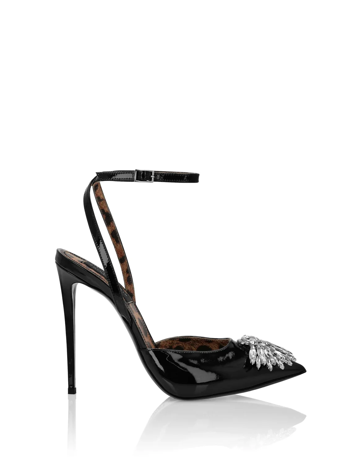 Patent Leather Decollete Hi- Heels Brooches, цвет: Черный