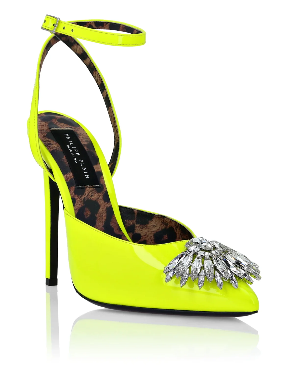 Patent Leather Decollete Hi- Heels Brooches, цвет: Желтый