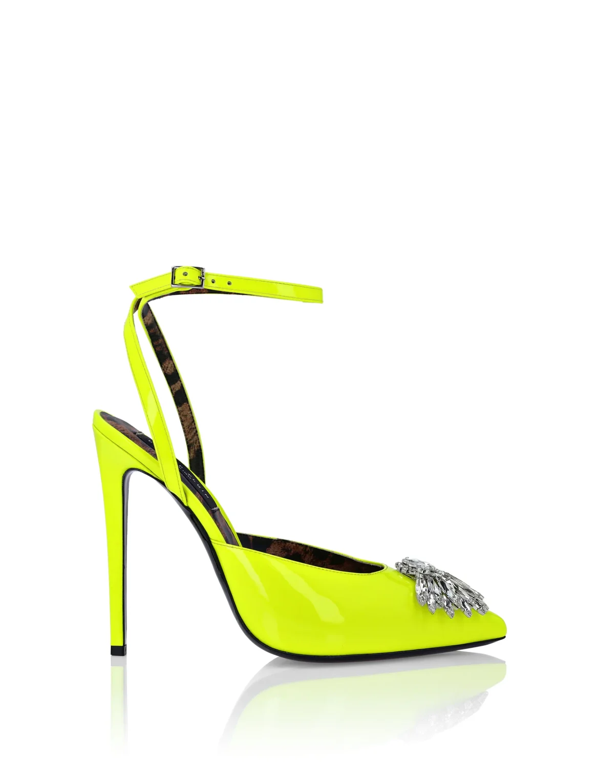 Patent Leather Decollete Hi- Heels Brooches, цвет: Желтый
