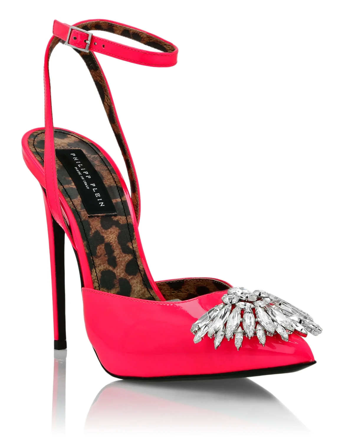 Patent Leather Decollete Hi- Heels Brooches, цвет: Розовый