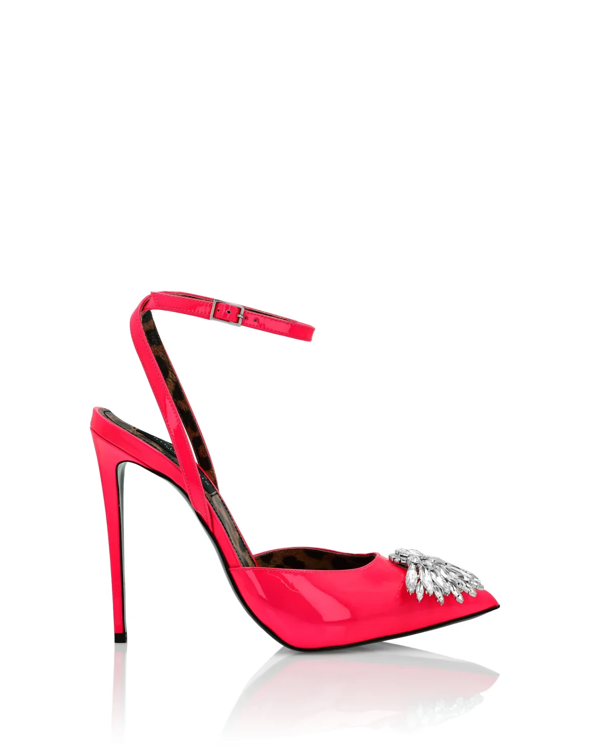 Patent Leather Decollete Hi- Heels Brooches, цвет: Розовый