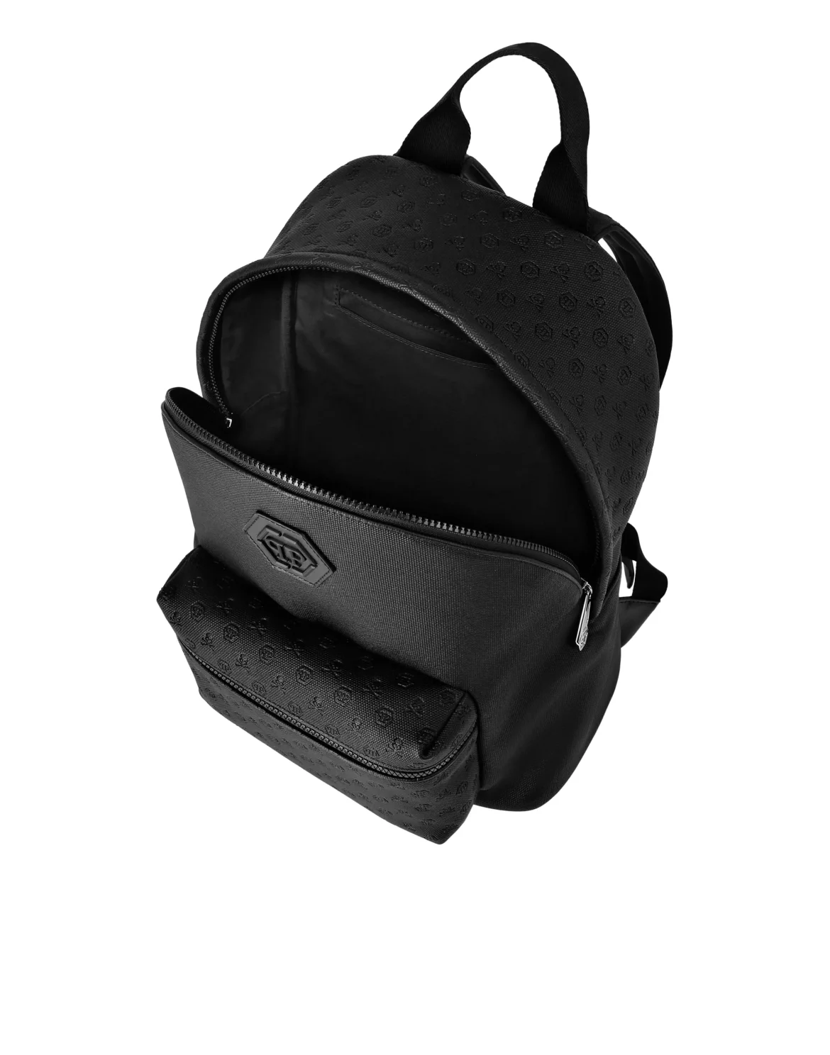 Backpack Saffiano Leather Monogram, цвет: Черный