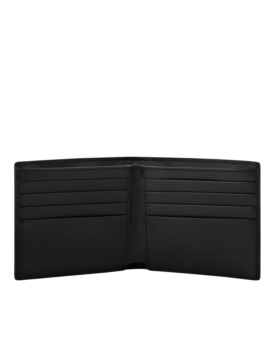 Mirror Leather French Wallet Smile, цвет: Серебристый