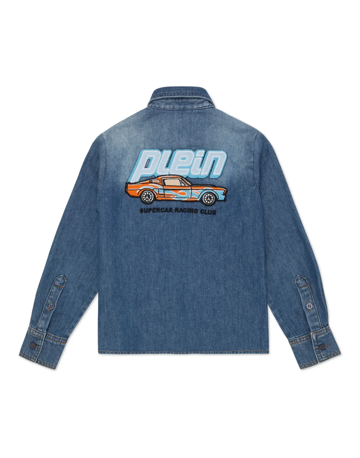 Denim Shirt LS Cars Racing, цвет: Синий