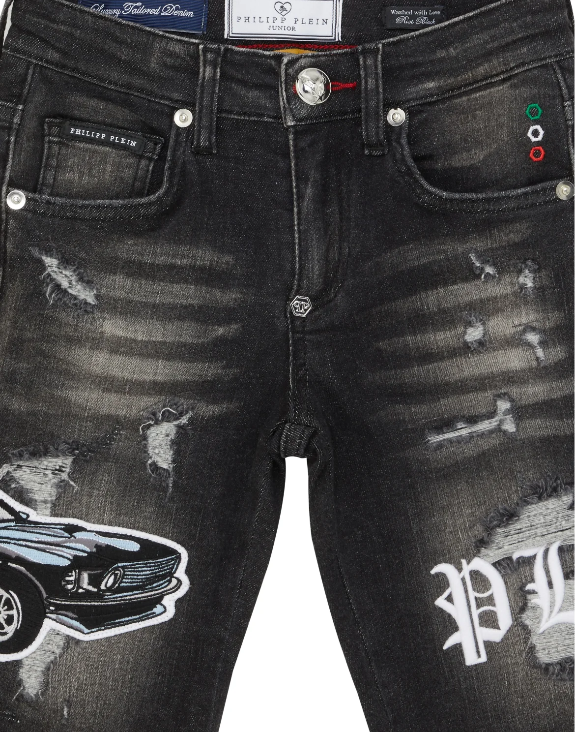 Denim Shorts Formentera Cars Racing, цвет: Черный