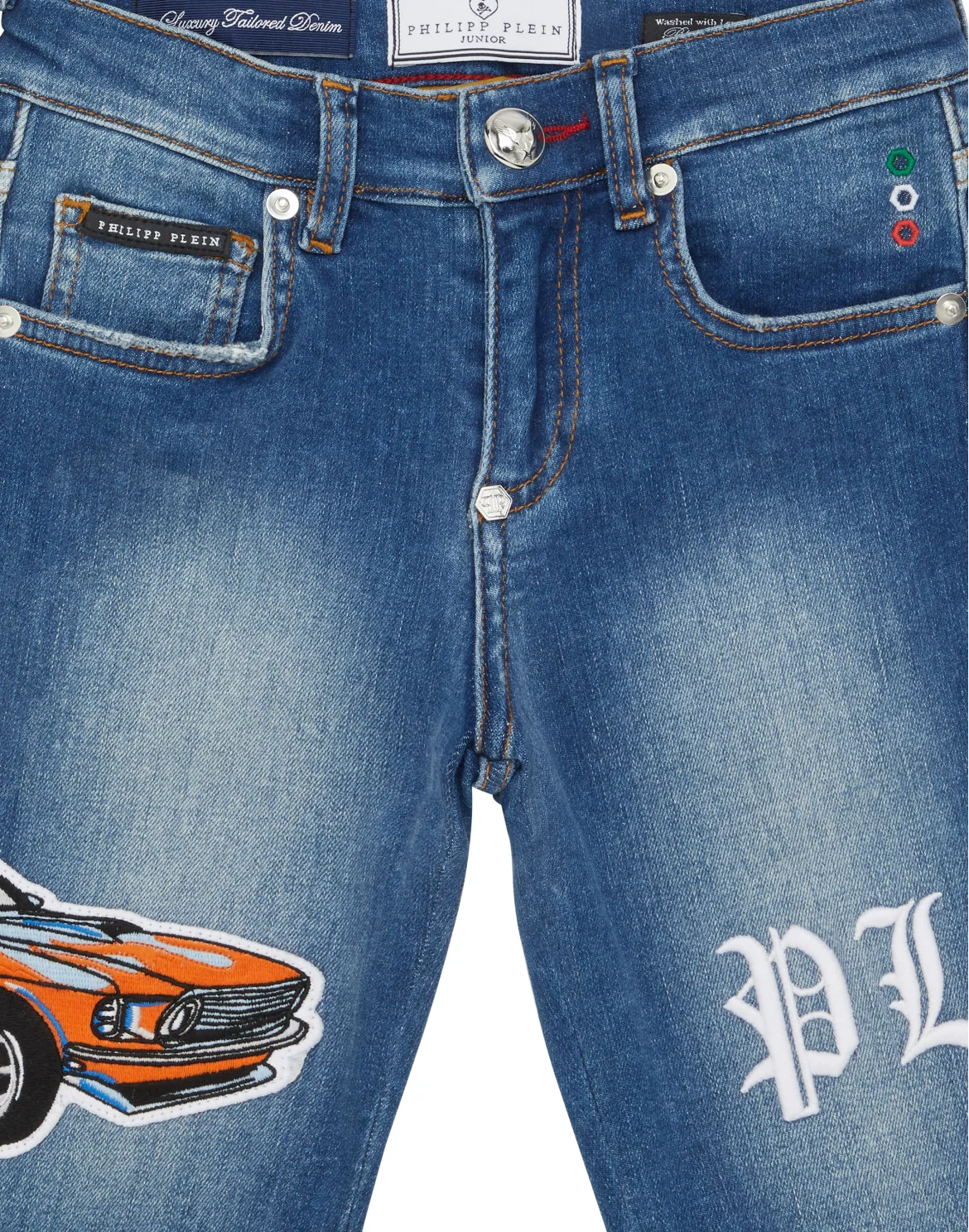 Denim Shorts Formentera Cars Racing, цвет: Синий