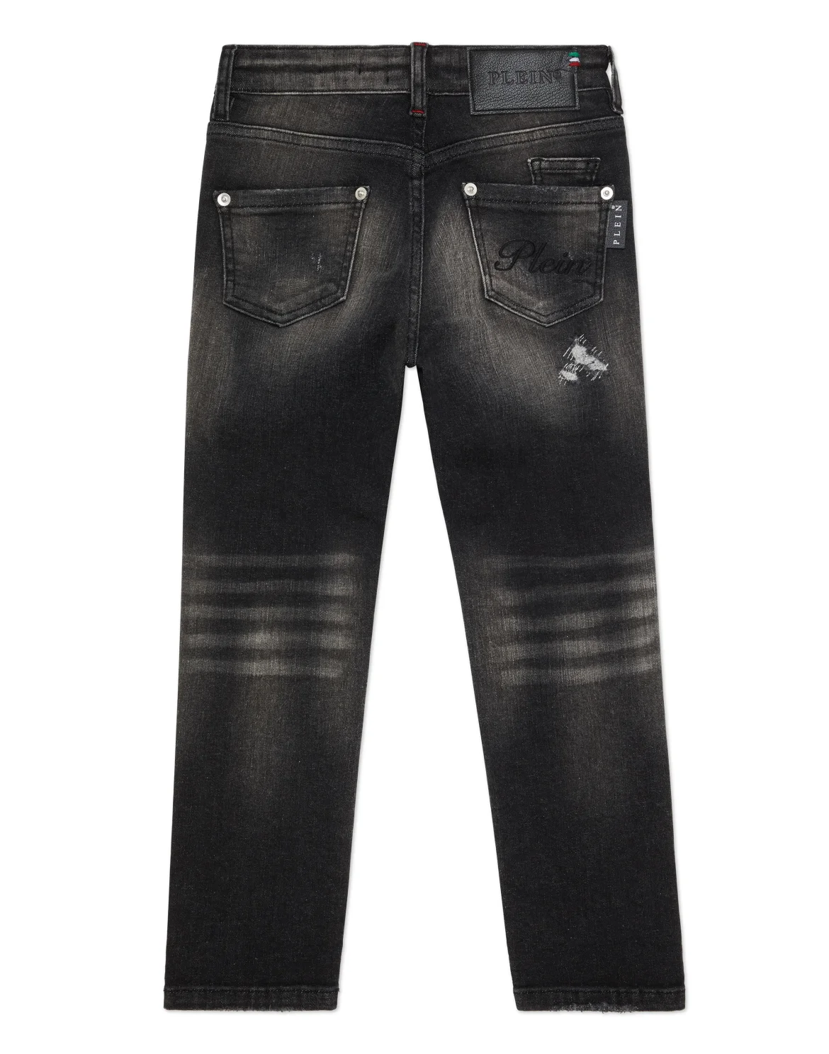 Denim Super Straight Cut Trousers, цвет: Черный