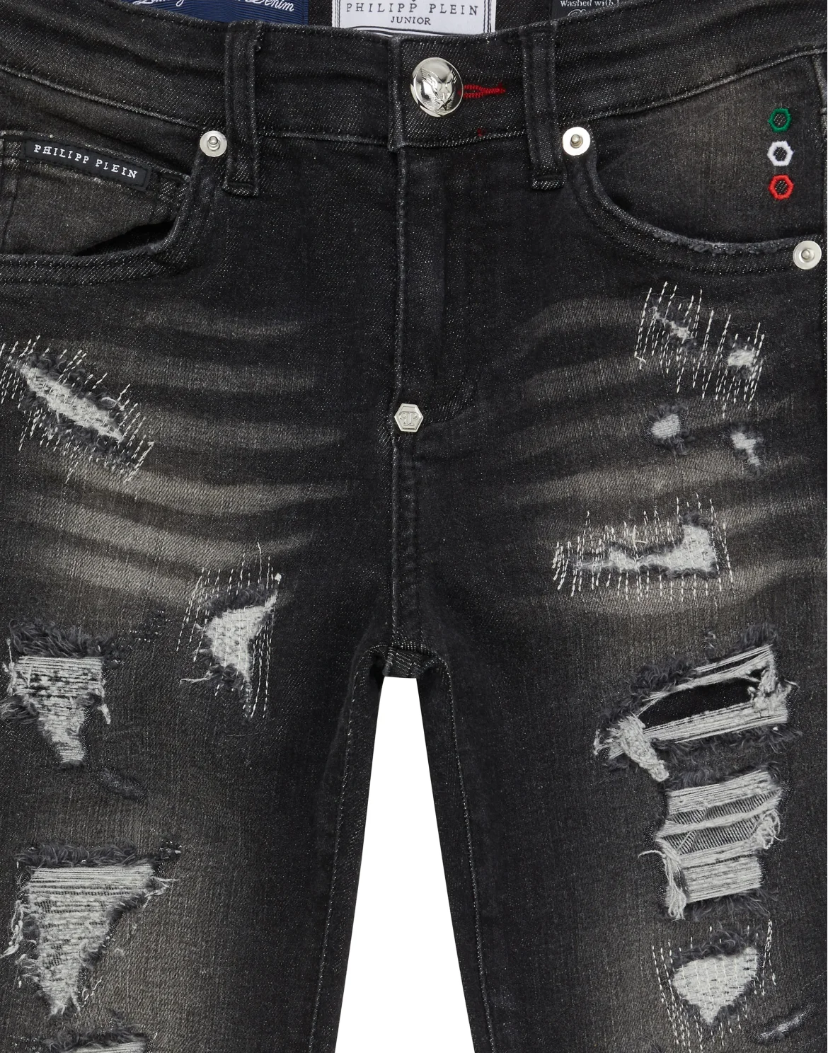 Denim Super Straight Cut Trousers Cars Racing, цвет: Черный