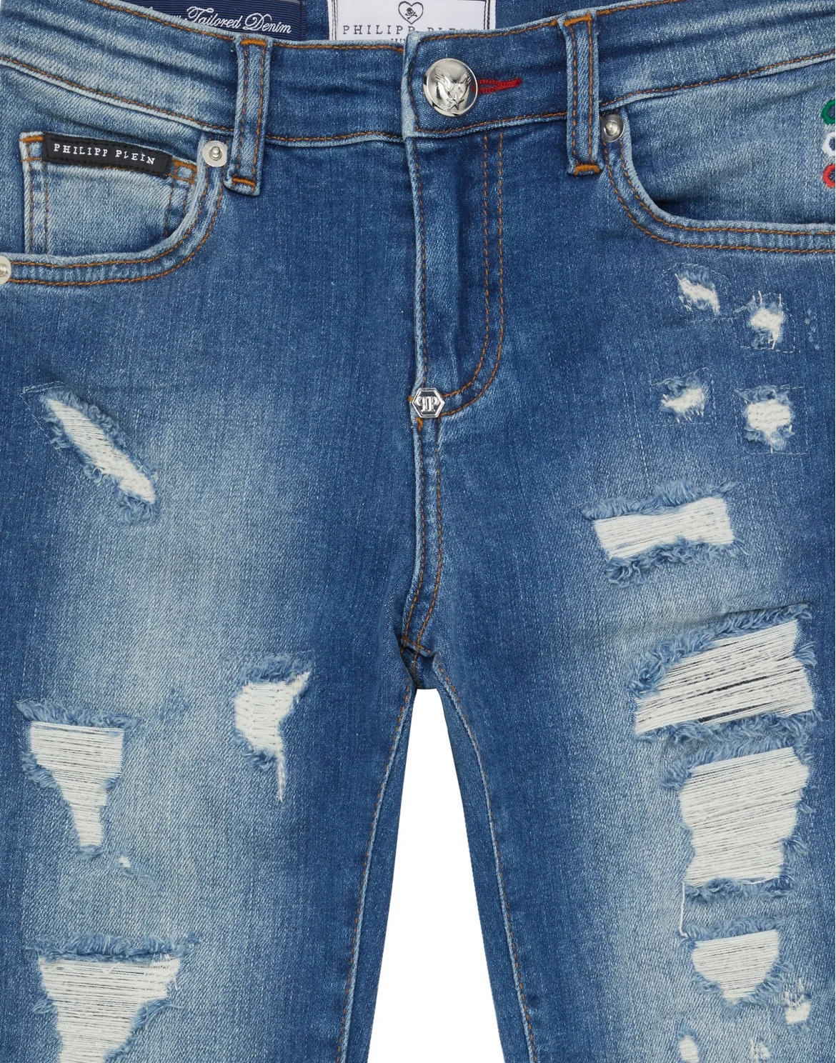 Denim Super Straight Cut Trousers Cars Racing, цвет: Синий