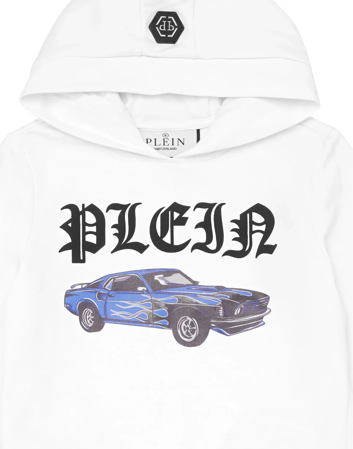 Hoodie Sweatshirt LS Cars Racing, цвет: Белый