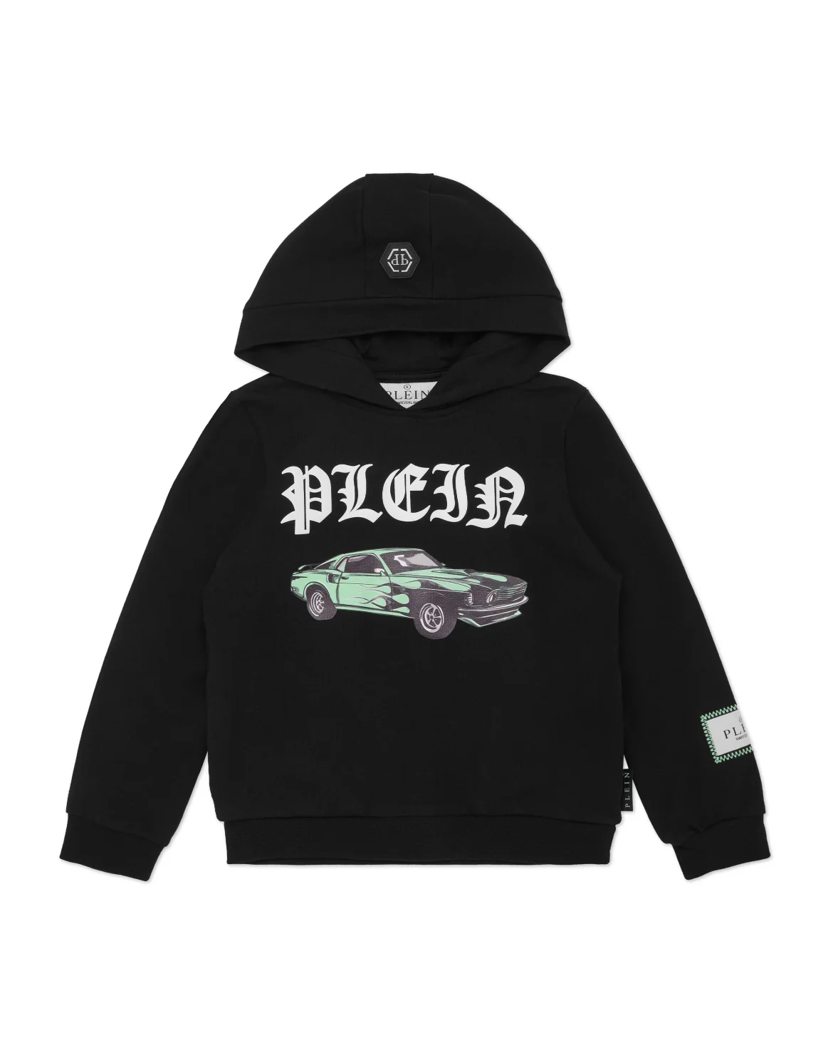 Hoodie Sweatshirt LS Cars Racing, цвет: Черный