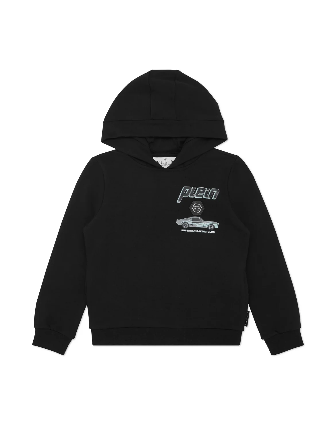 Hoodie Sweatshirt LS Cars Racing, цвет: Черный