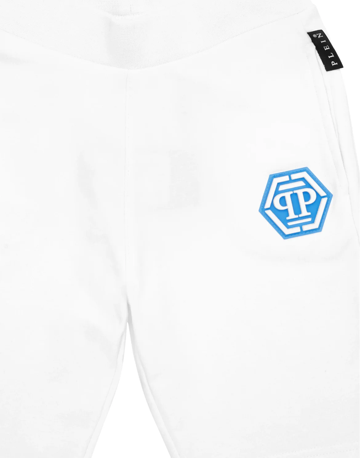 Baggy Fit Shorts Iconic Plein, цвет: Белый
