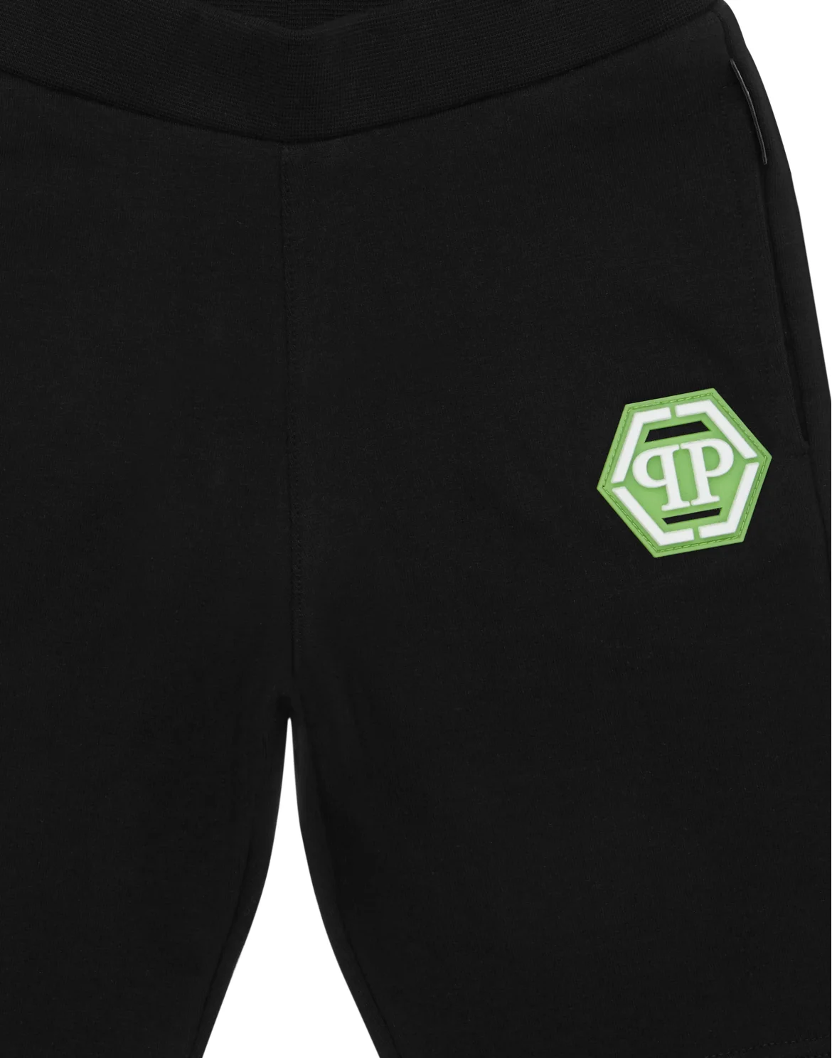 Baggy Fit Shorts Iconic Plein, цвет: Черный