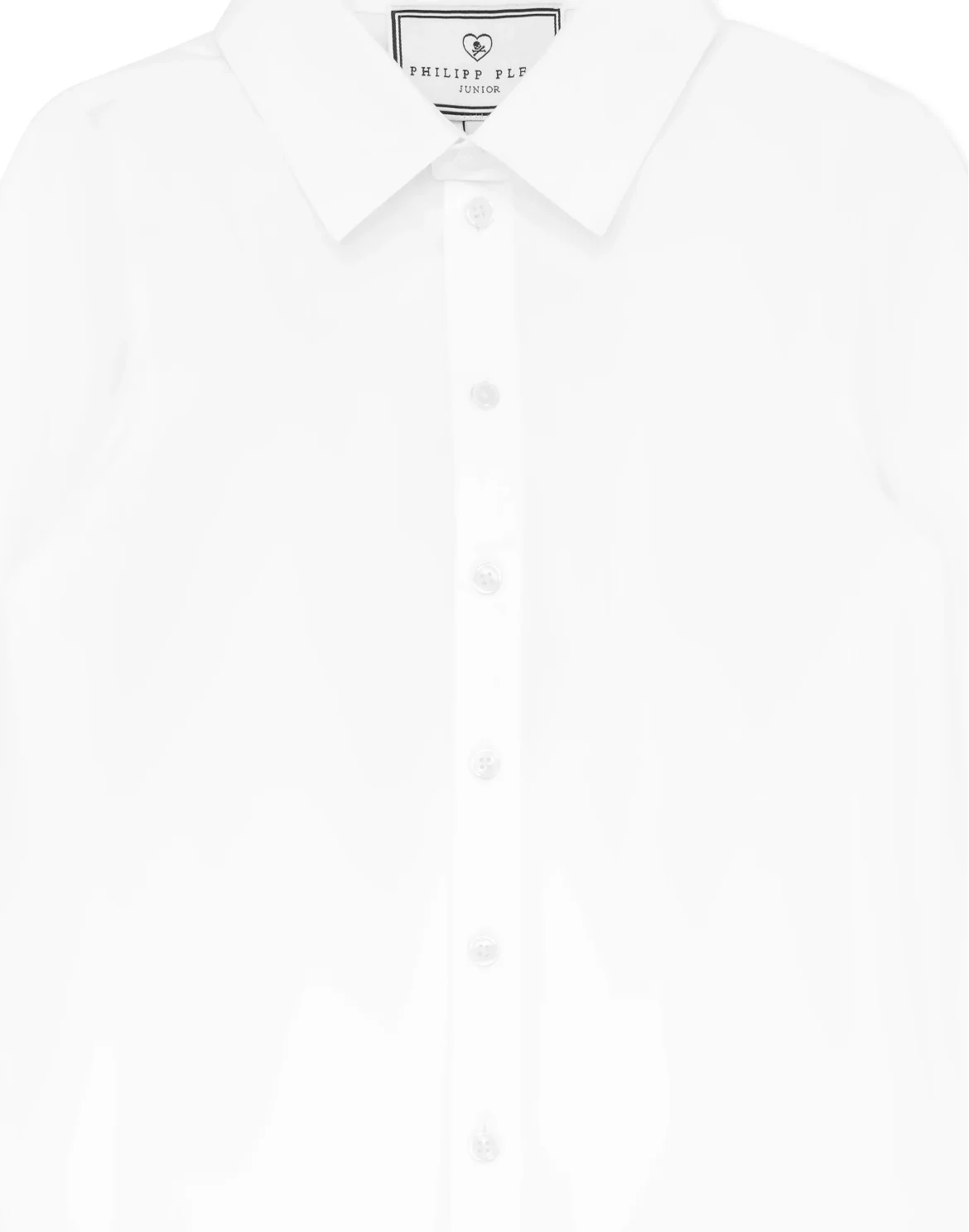 Shirt Sugar Daddy Cut LS Strass Skull&Bones, цвет: Белый