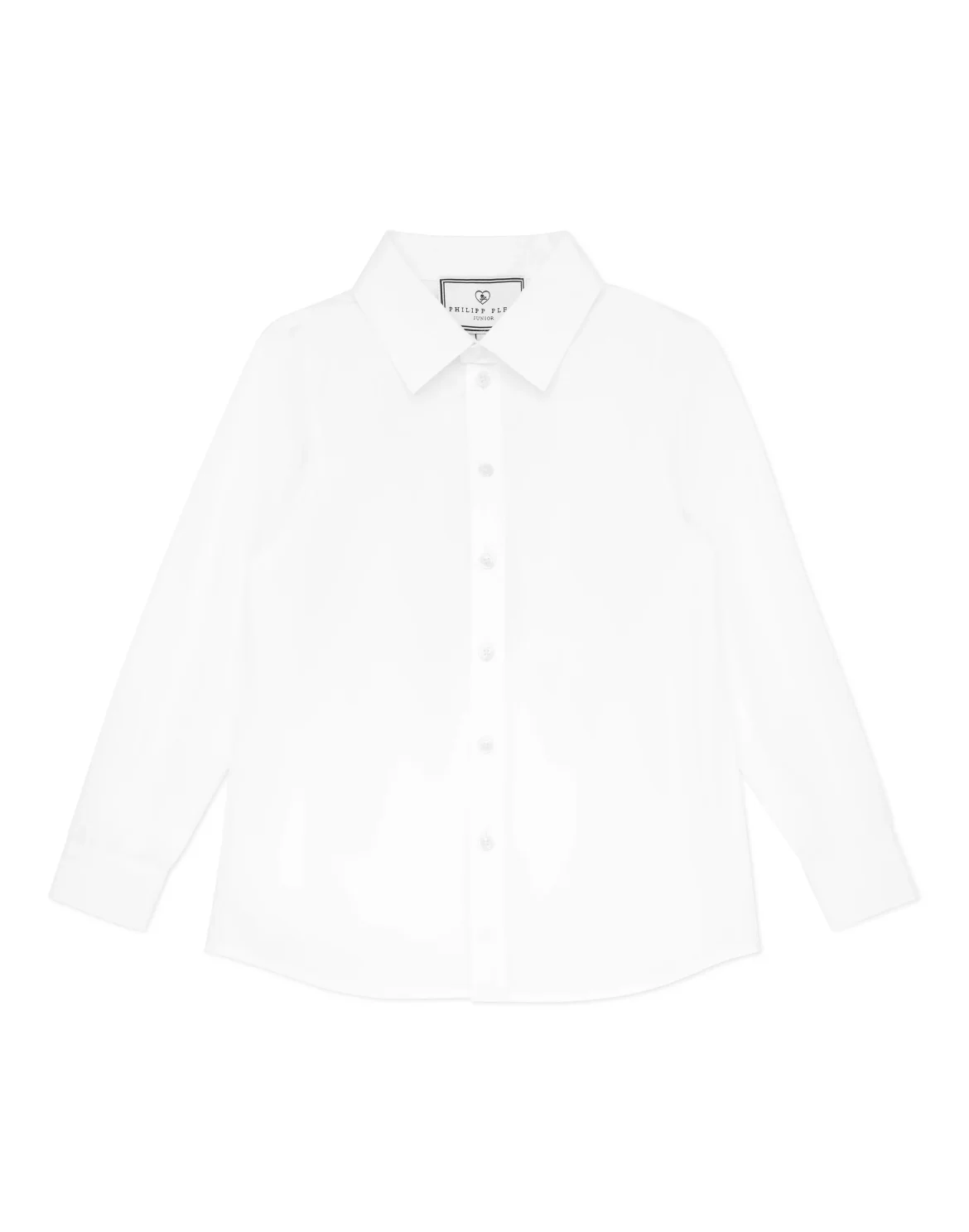 Shirt Sugar Daddy Cut LS Strass Skull&Bones, цвет: Белый
