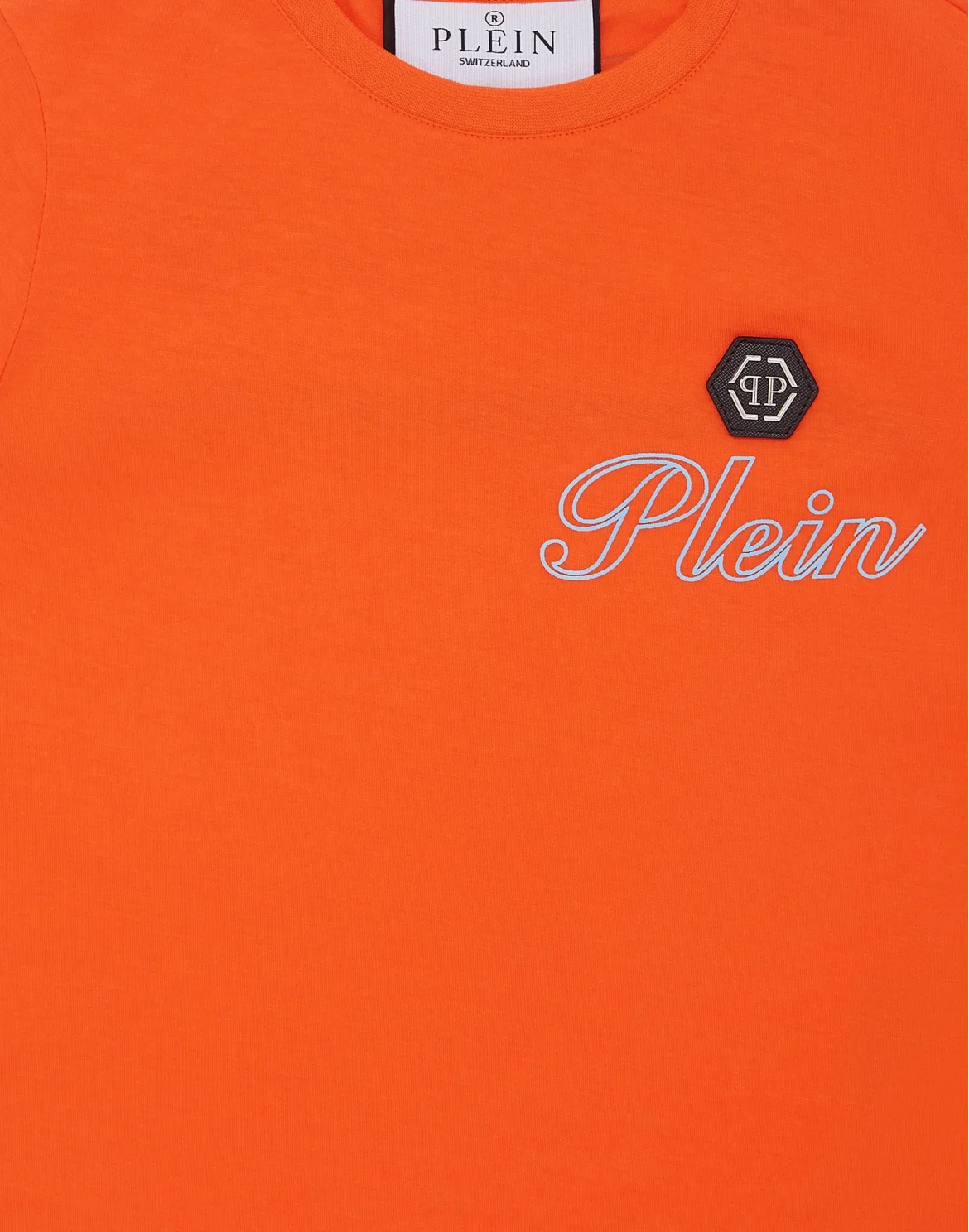 Jersey T-shirt Round Neck SS Italic Plein, цвет: Синий