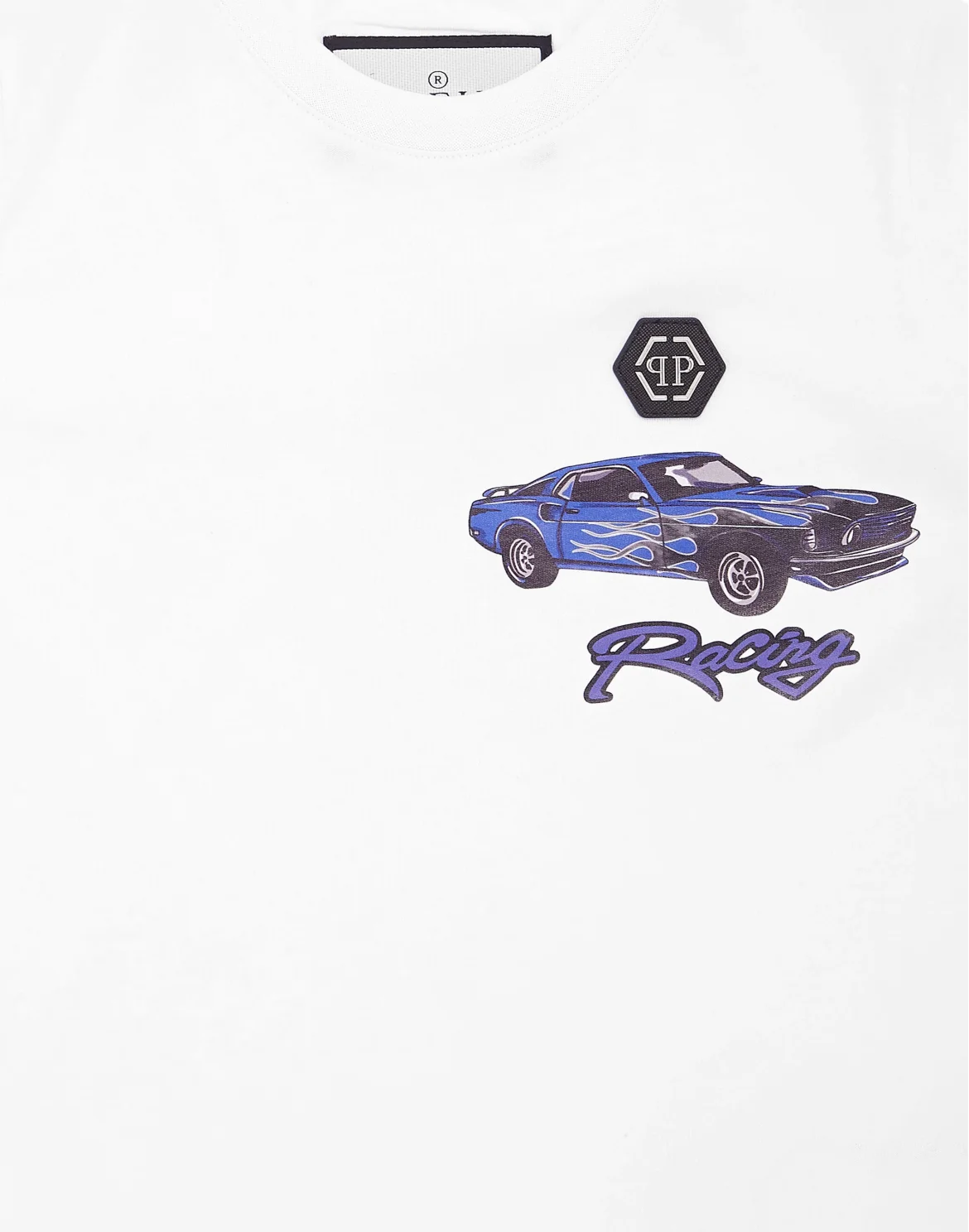 Jersey T-shirt Round Neck SS Cars Racing, цвет: Белый