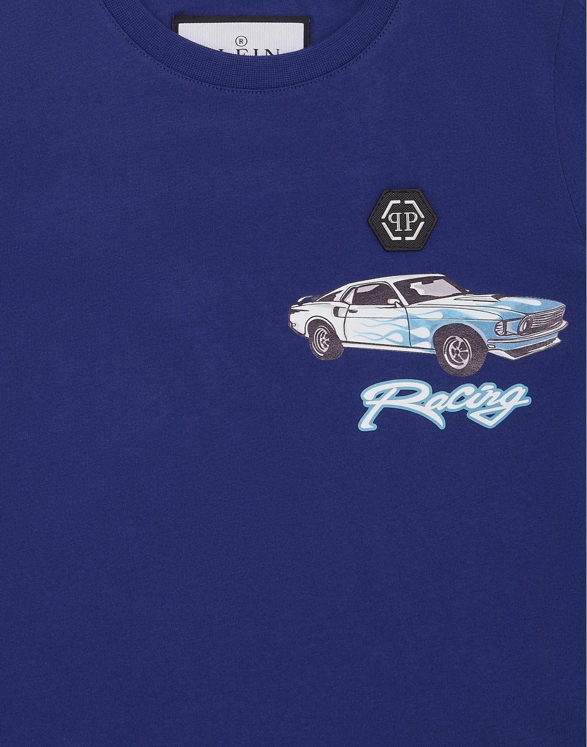 Jersey T-shirt Round Neck SS Cars Racing, цвет: Синий