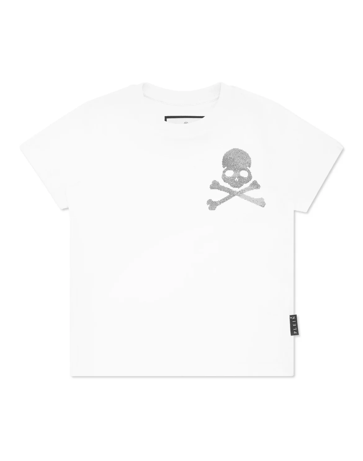 Jersey T-shirt Round Neck SS Strass Skull&Bones, цвет: Белый