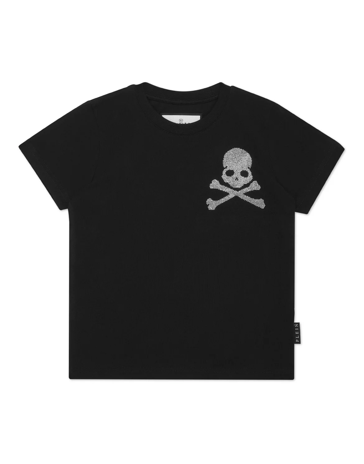Jersey T-shirt Round Neck SS Strass Skull&Bones, цвет: Черный
