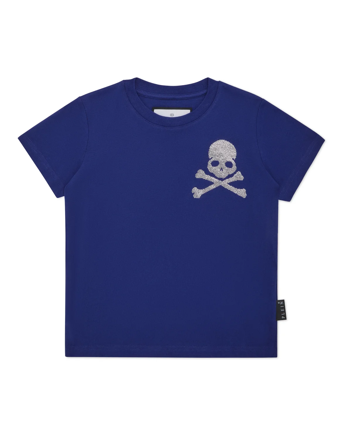 Jersey T-shirt Round Neck SS Strass Skull&Bones, цвет: Синий