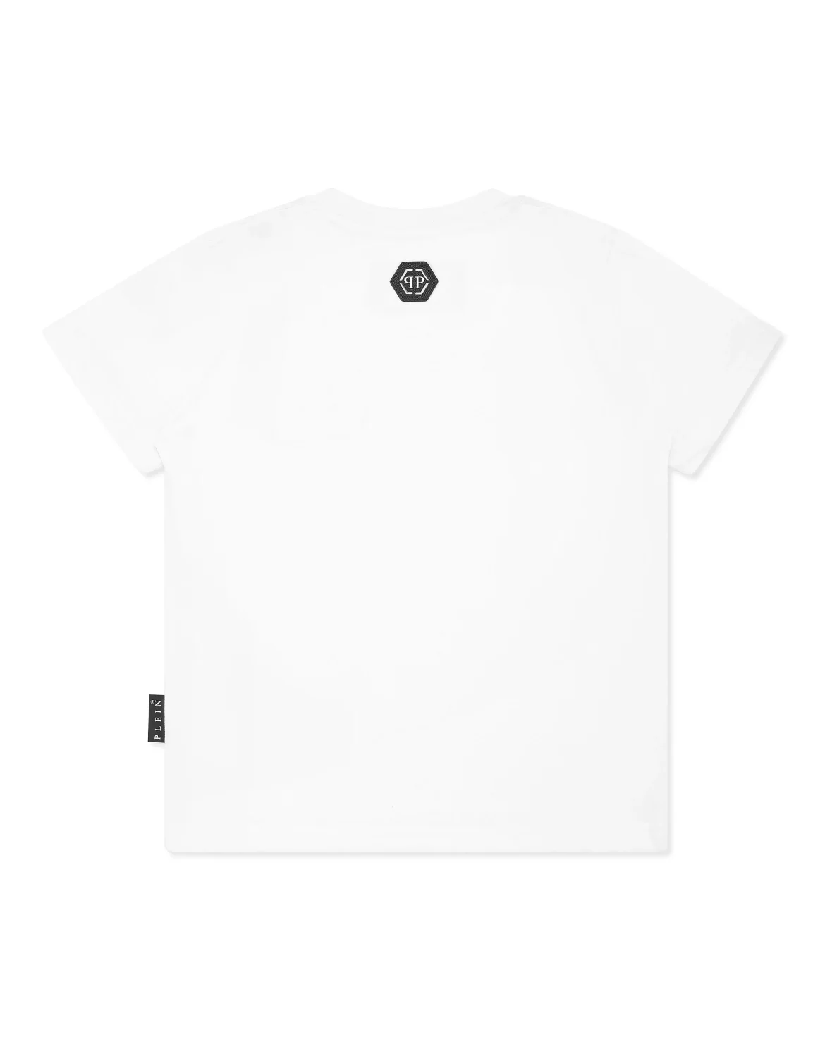 Jersey T-shirt Round Neck SS Strass Skull, цвет: Белый
