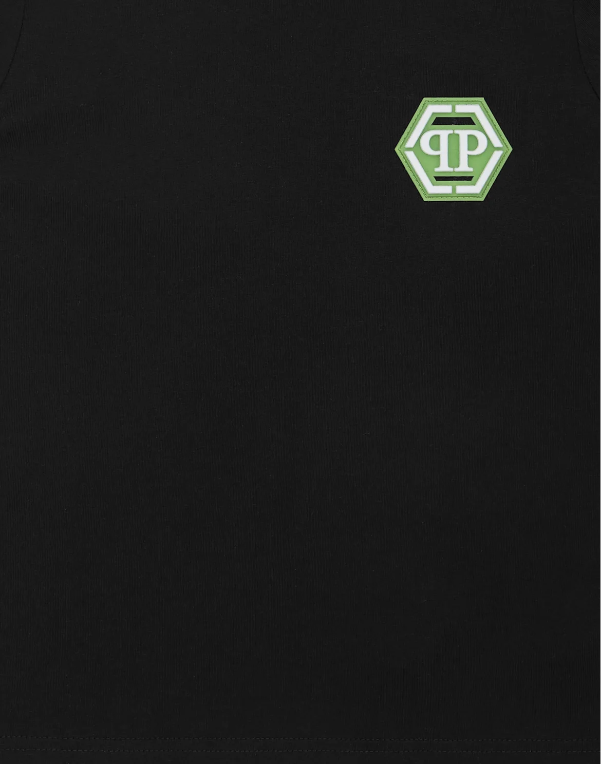 Jersey T-shirt Round Neck SS Iconic Plein, цвет: Черный