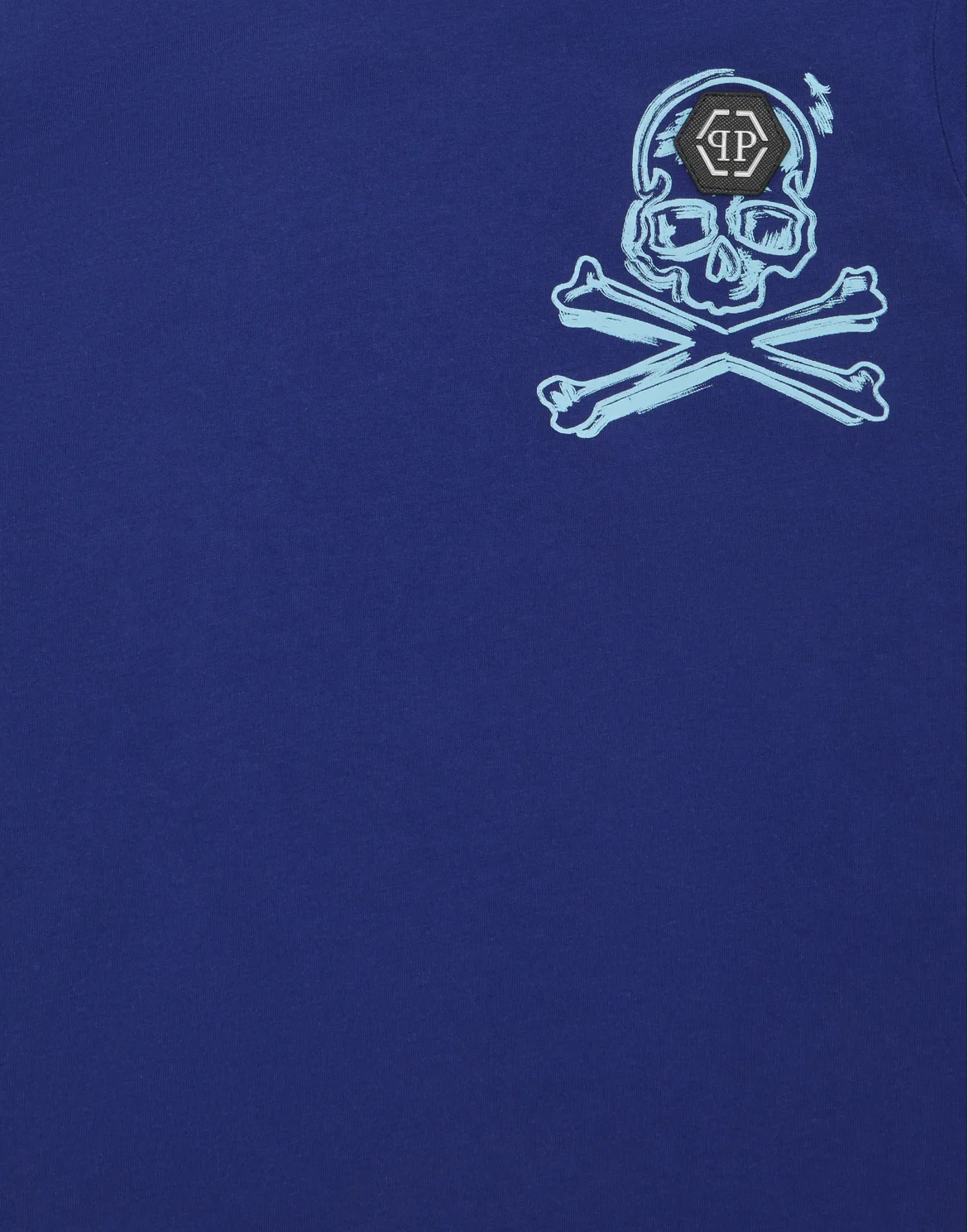 Jersey T-shirt Round Neck SS Skull&Bones, цвет: Синий