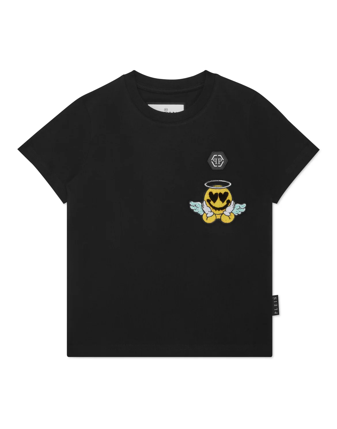 Jersey T-shirt Round Neck SS Smile, цвет: Черный