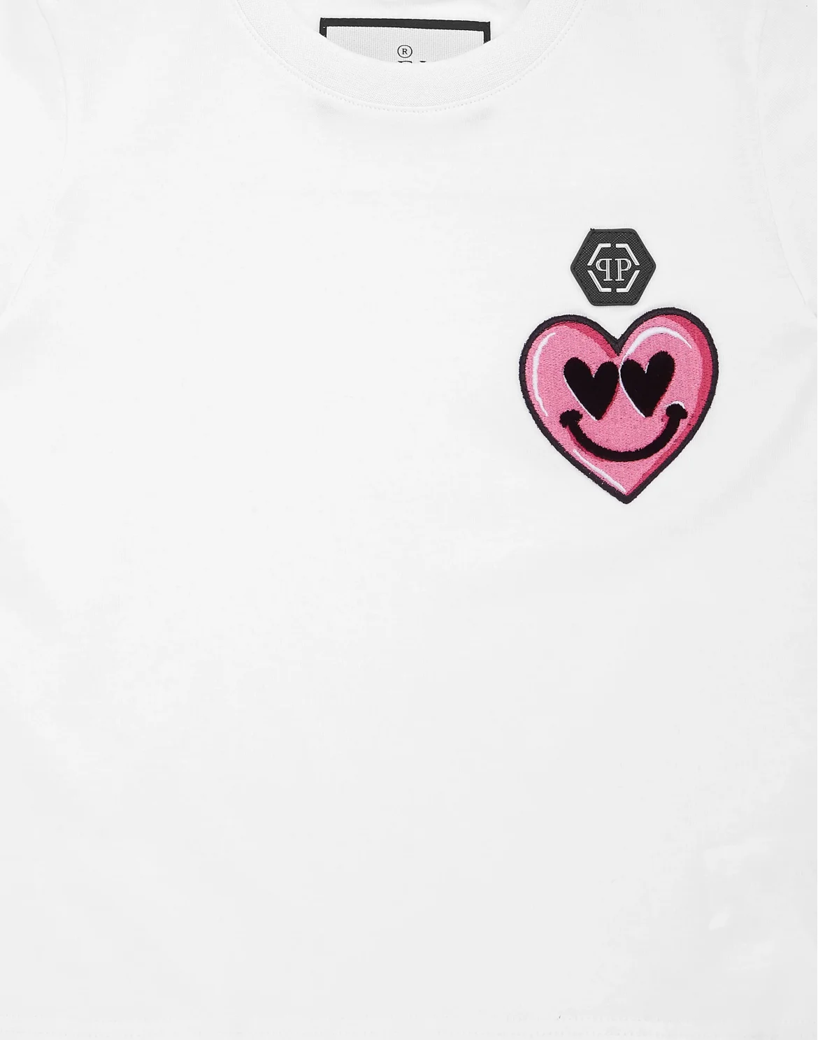 Jersey T-shirt Round Neck SS Smile, цвет: Белый
