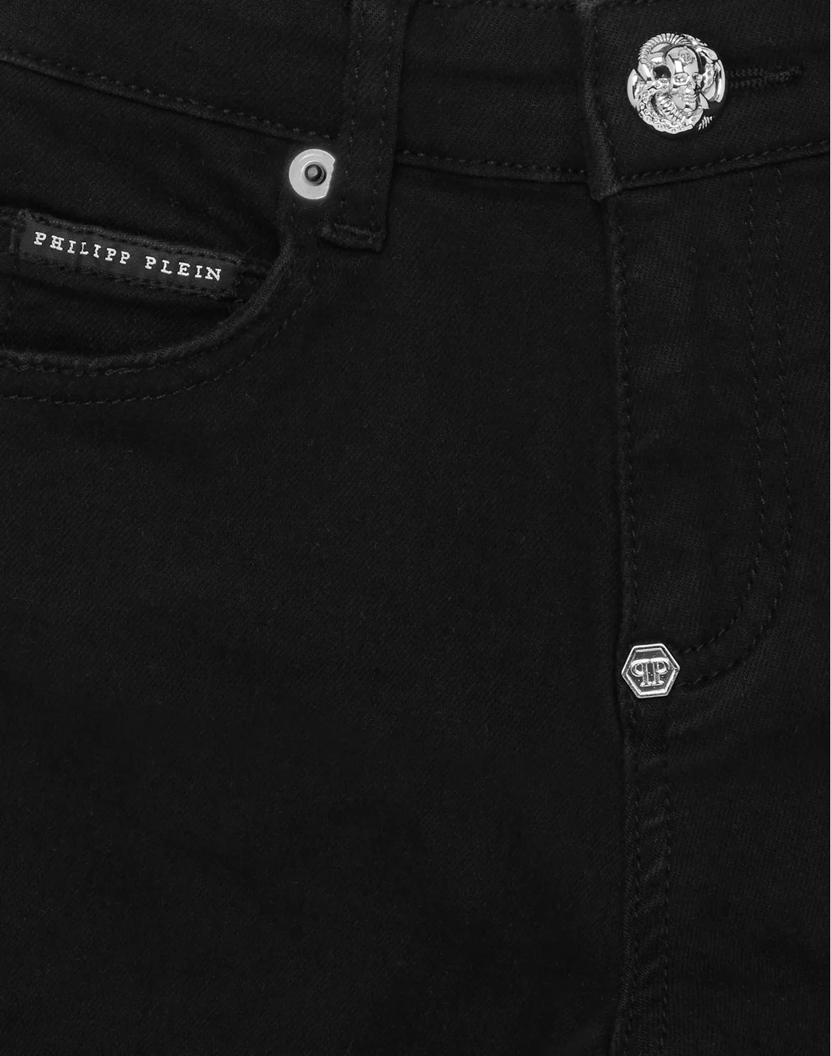 Cuff Denim Shorts, цвет: Черный