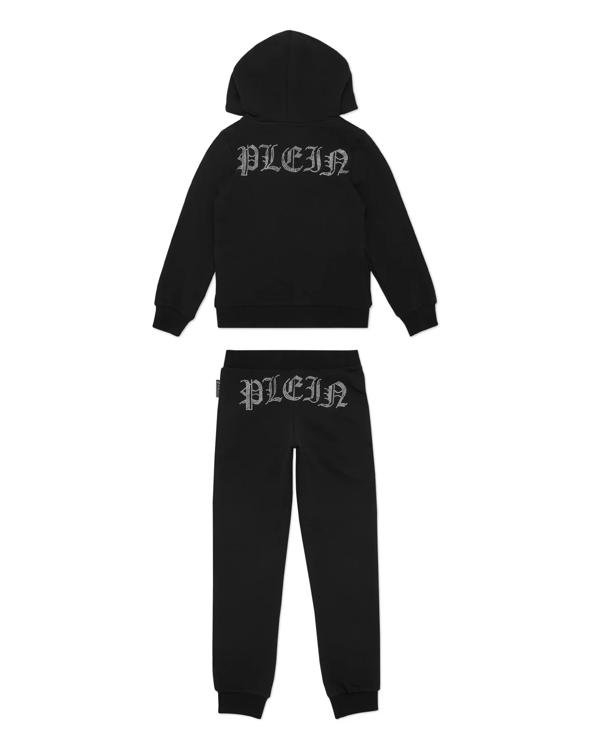 Jogging Set: Hoodie/Trousers Strass Gothic Plein, цвет: Черный