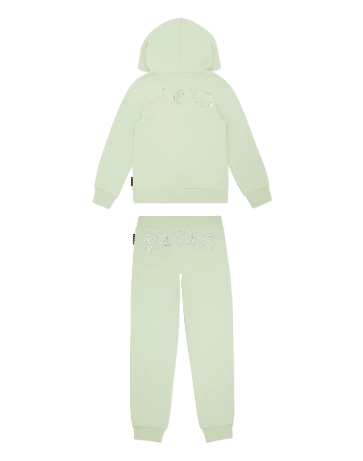 Jogging Set: Hoodie/Trousers Strass Gothic Plein, цвет: Зеленый