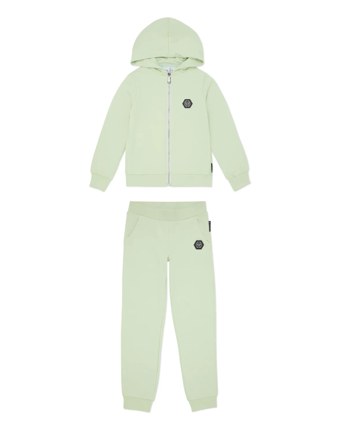 Jogging Set: Hoodie/Trousers Strass Gothic Plein, цвет: Зеленый