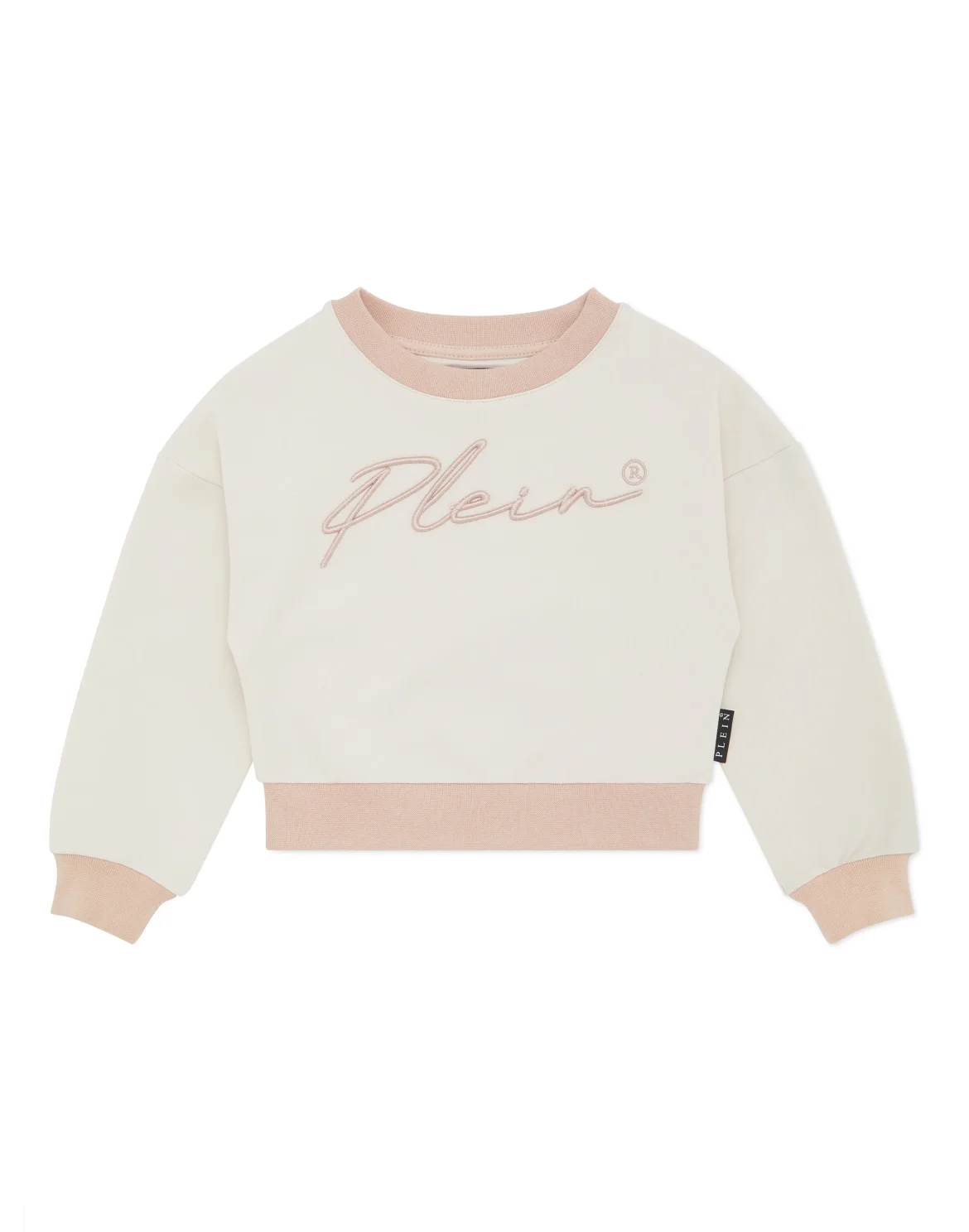 Cropped Sweatshirt Round Neck LS Signature, цвет: Бежевый