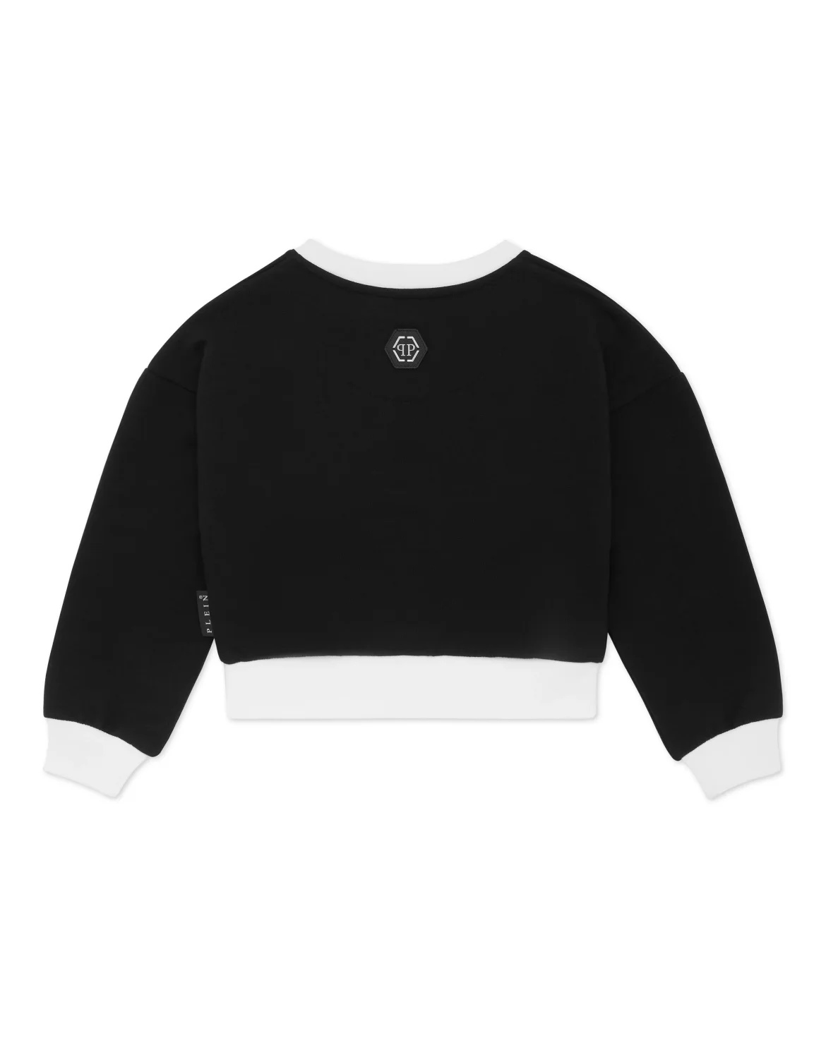 Cropped Sweatshirt Round Neck LS Signature, цвет: Черный