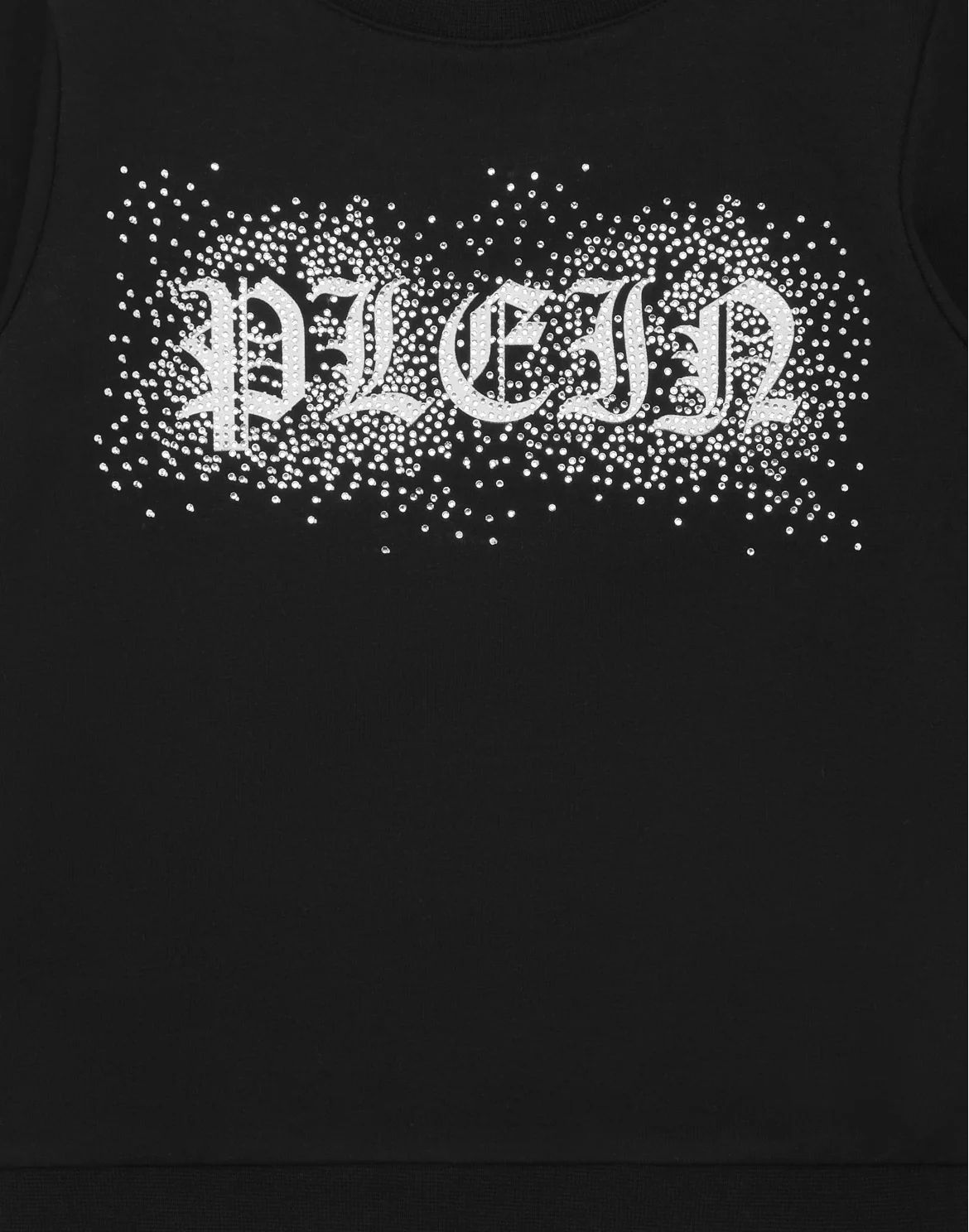 Sweatshirt Round Neck LS Strass Gothic Plein, цвет: Черный