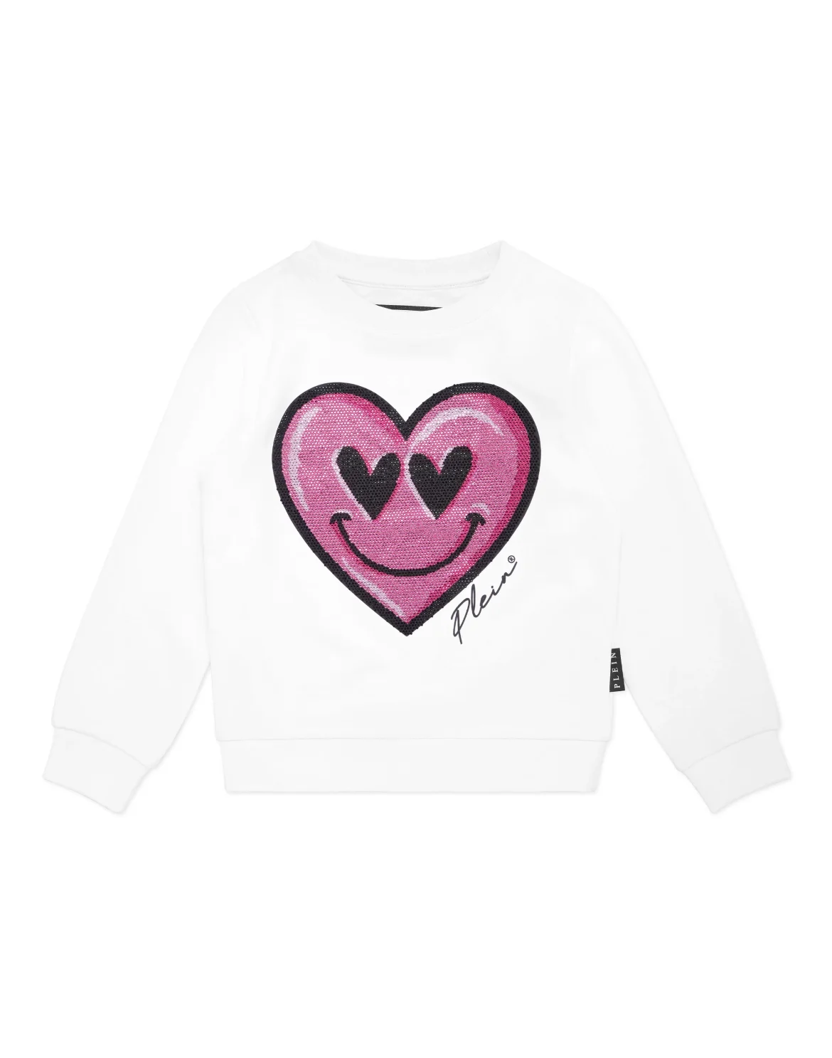 Sweatshirt Round Neck LS Smile, цвет: Белый