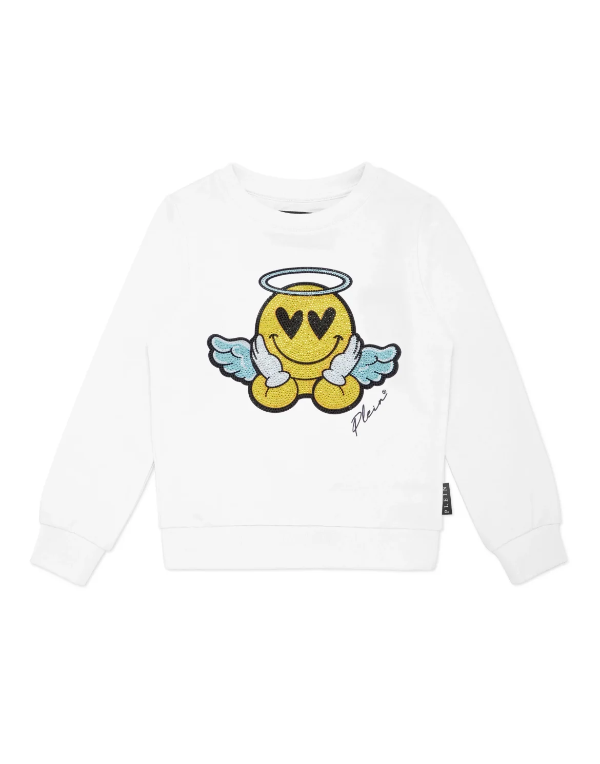 Sweatshirt Round Neck LS Smile, цвет: Белый
