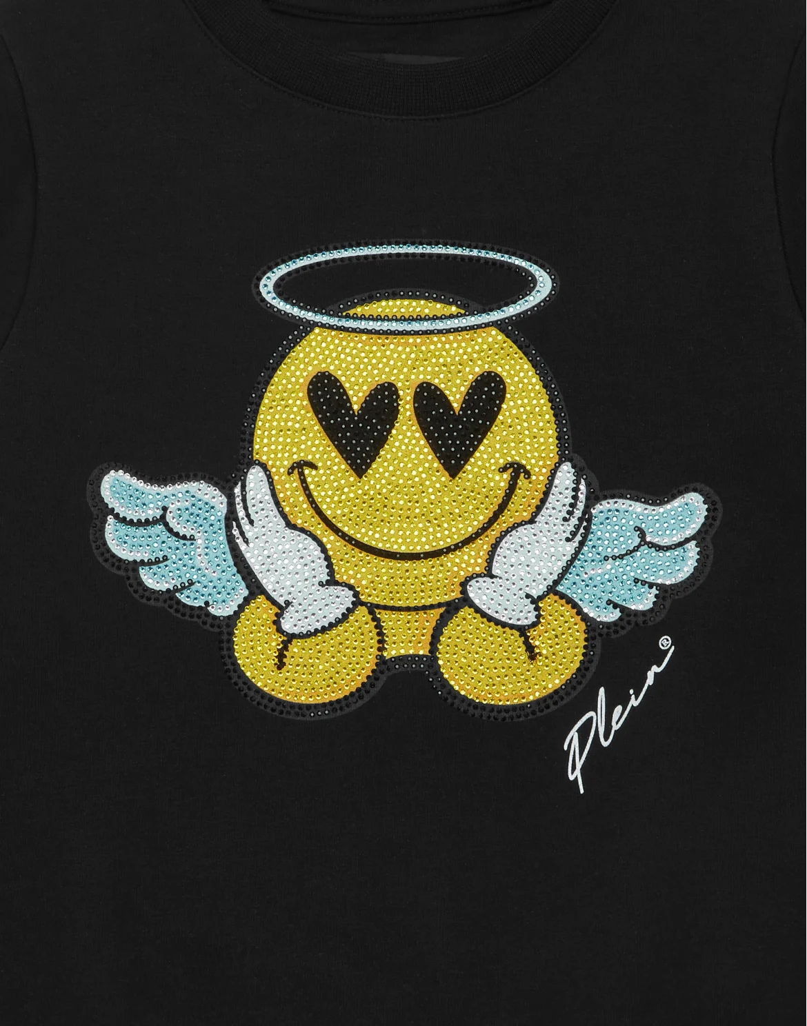 Sweatshirt Round Neck LS Smile, цвет: Черный